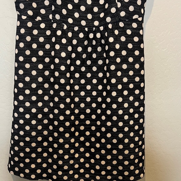 Anthropologie Maeve Polka Dots Dress Black and White with cutouts size 12 - Picture 5 of 15